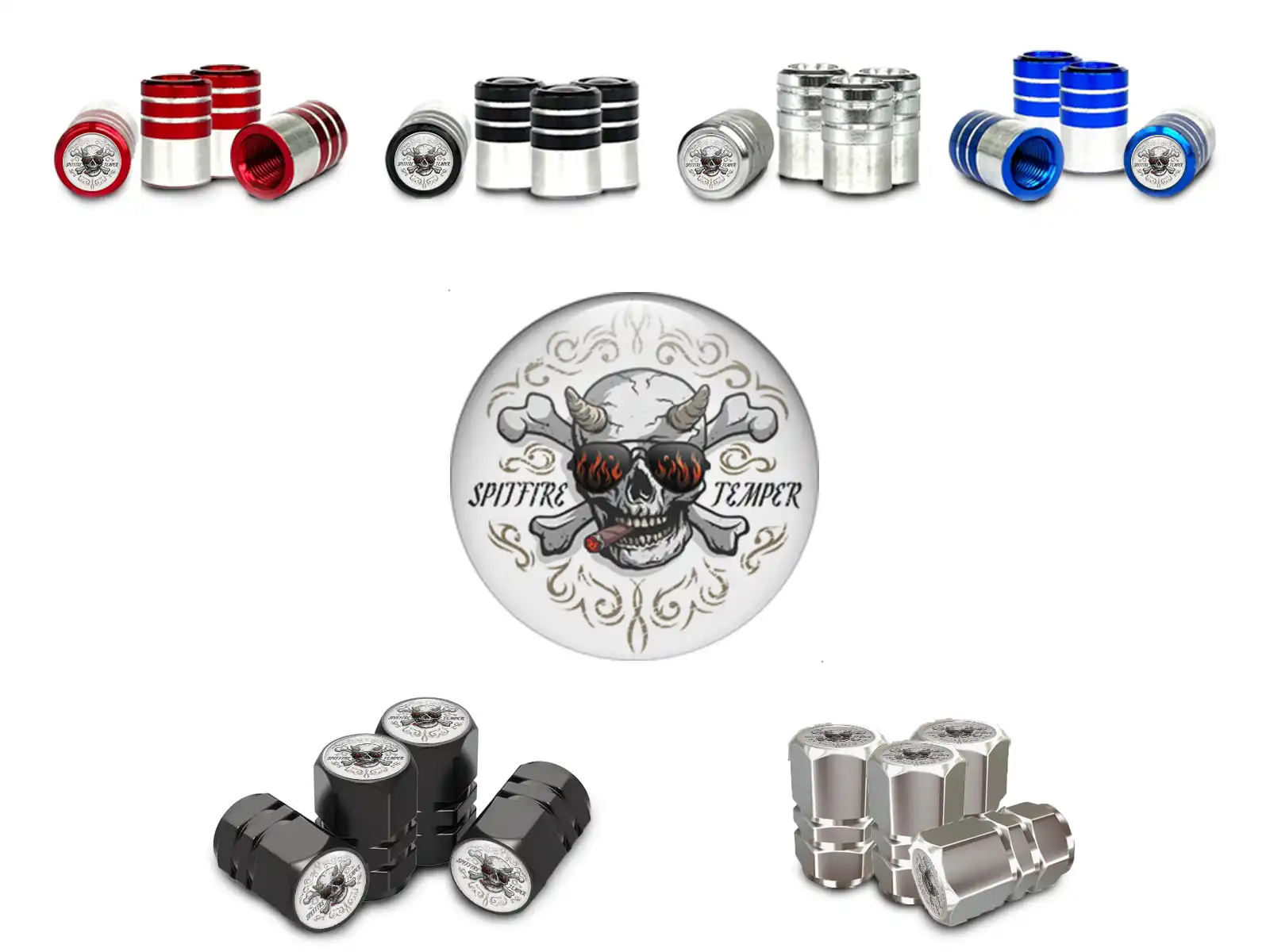 Wheel Valve Stem Caps for SUVs Force